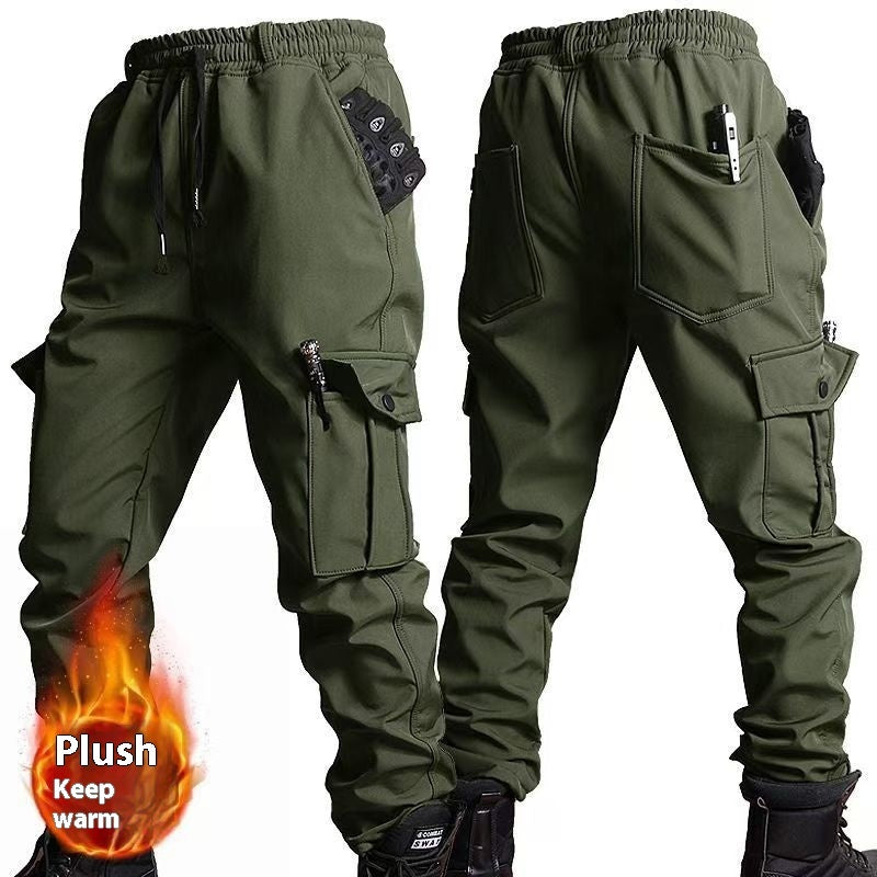 Men's Waterproof Cold-Resistant Shell Jacket and Trousers Suit