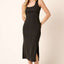 Chic Side Slit Midi Tank Dress for Women – Effortlessly Stylish and Comfortable with Flattering Fit - Korvel