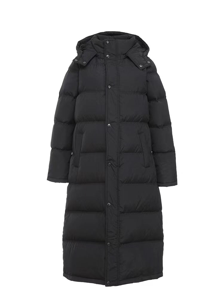 Premium Long Down Jacket for Women - Ultralong Overknee Style
