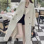 Manteau en laine double face - Style long et longueur étendue