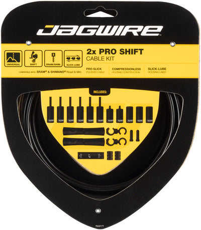 Jagwire Pro Shift Kit for Road and Mountain Bikes - Black