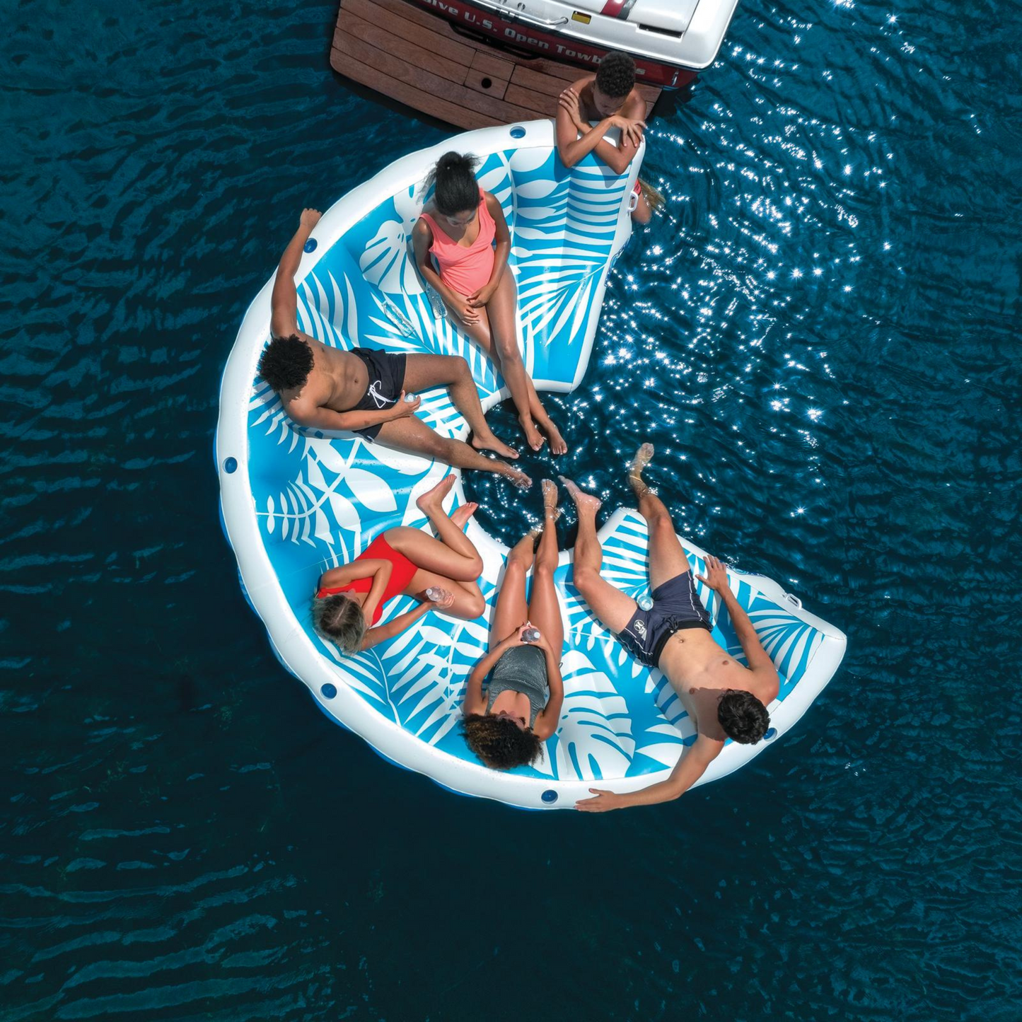 Île flottante gonflable WOW Watersports pour 6-8 personnes