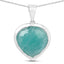 Pendentif en argent sterling avec amazonite et tanzanite de 9,79 carats