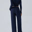 Round Neck Long Sleeve Top and Pants Set