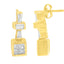 Boucles d'oreilles créoles en diamant en or jaune 14K - 1 1/3 cttw