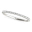 14k White Gold Pave Set Round Diamond Wedding Ring