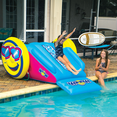 WOW Inflatable Water Slide with Sprinklers for Pools