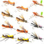 Ultimate Foam Hopper Fly Fishing Set - 12 Premium Flies with Box - Korvel