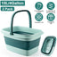 Bañera de pies plegable con rodillos de masaje - 2 paquetes