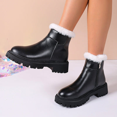 Botas Martin Premium Aisladas con Relleno de Algodón para Mujeres