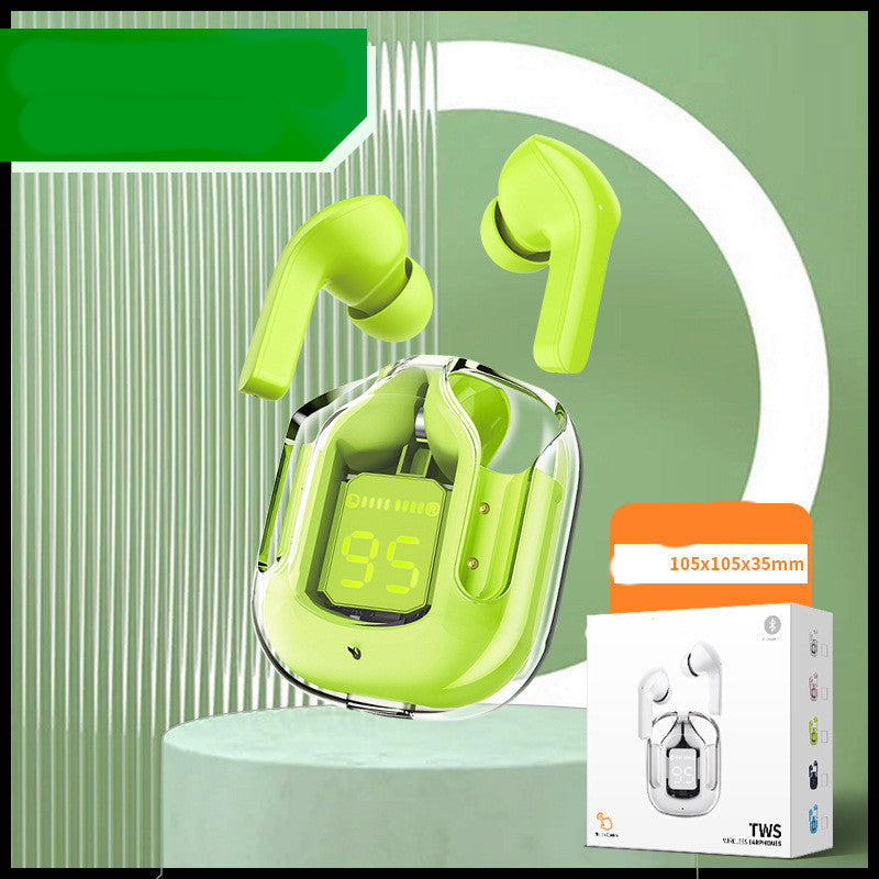 Mini Transparent Wireless Bluetooth Headset with Digital Display