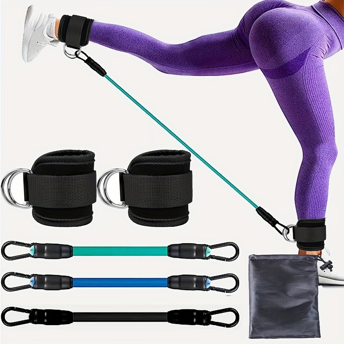 Ultimate Ankle Strap Resistance Bands for Hip and Leg Strength Training - Korvel