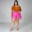 Retro High-Waisted Denim Shorts with Frayed Tassels