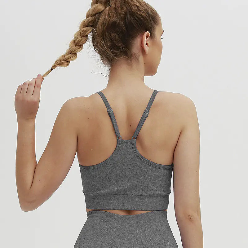 Crop Top et Brassière de Yoga Transfrontalier - Vêtements de Sport Élégants