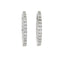 Genuine .51ct Diamond Hoop Earrings in 14KT White Gold