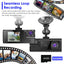 WiFi FHD 1080P 3-Channel Car Dash Cam with 64G Card