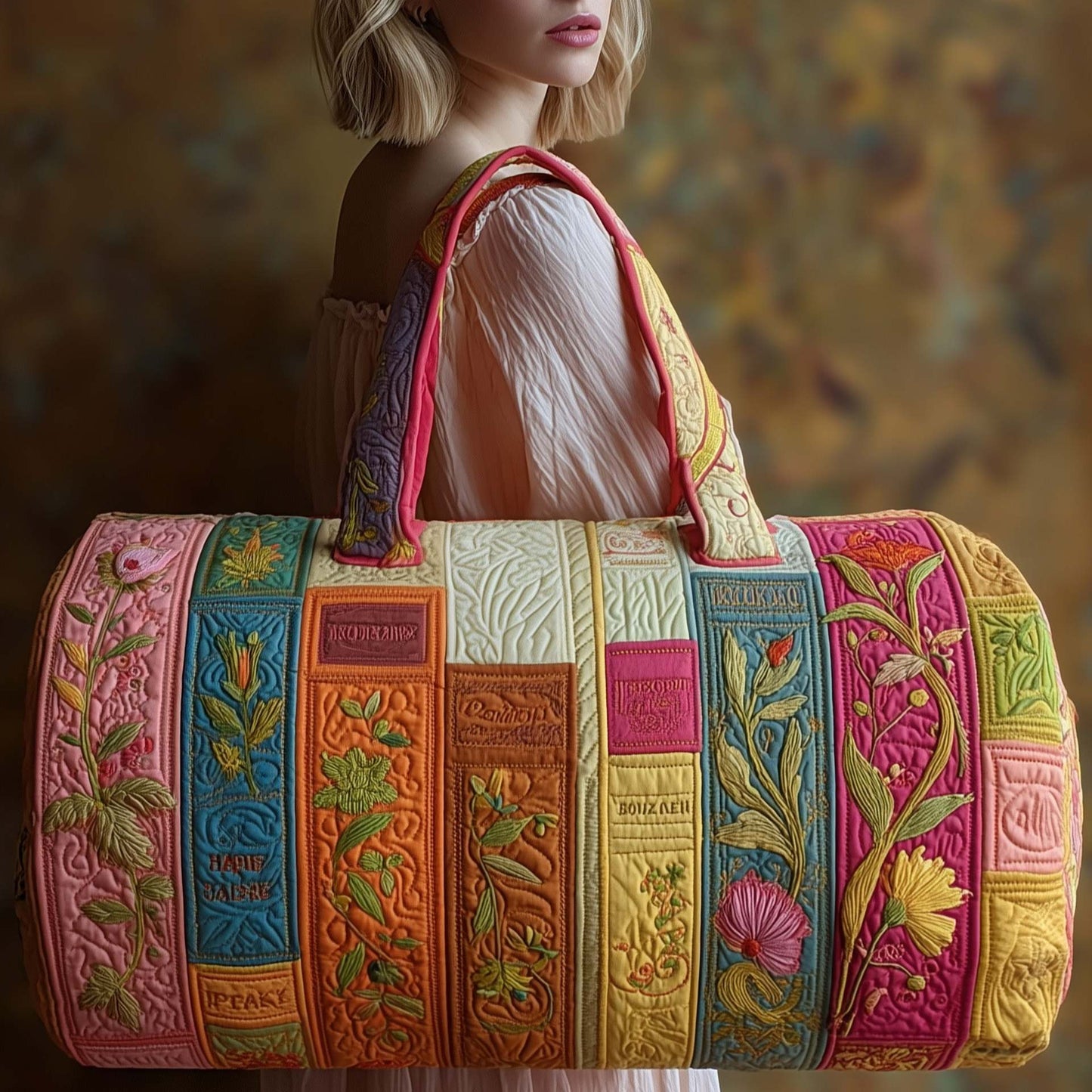 Bookwind Series Handheld Quilted Travel Bag - Multi-Functional