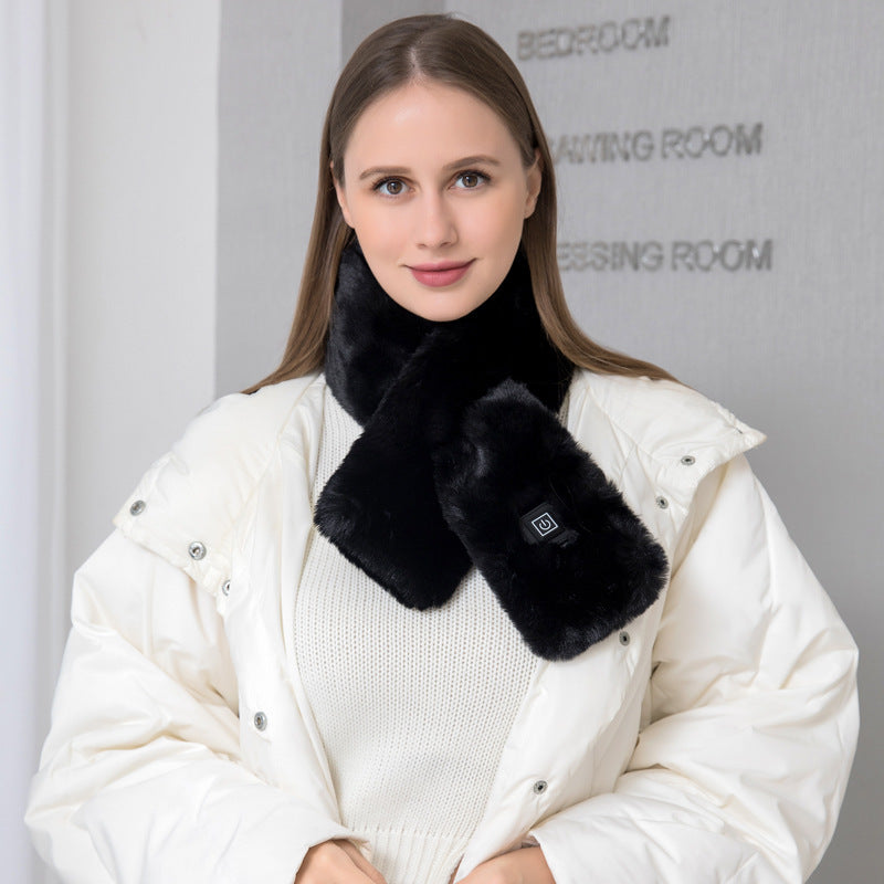 USB Electric Heated Neck Wrap Scarf with Adjustable Temperature