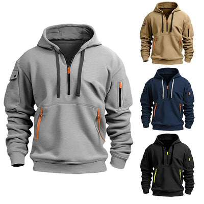 Dropped Shoulder Hooded Sweatshirt for All Sizes