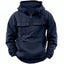Hoodie zippé décontracté pour homme avec cordon et poche