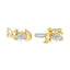 10k Yellow Gold Plated Sterling Silver Diamond Link Bracelet