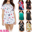 Women's Summer Floral Printed Loose Blouse - S-XXL