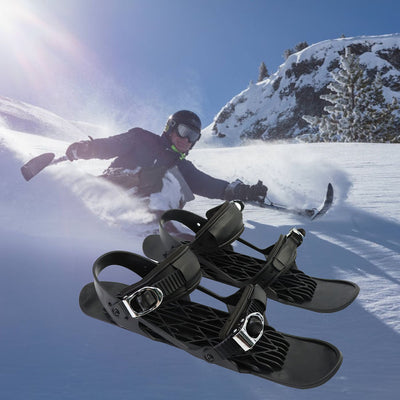 Mini Ski Skates - Portable Adjustable Skiboard Shoes