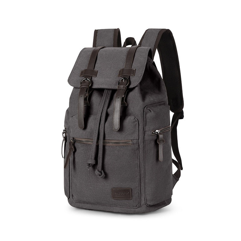 Sac à dos en toile rétro pour hommes - Élégant et fonctionnel