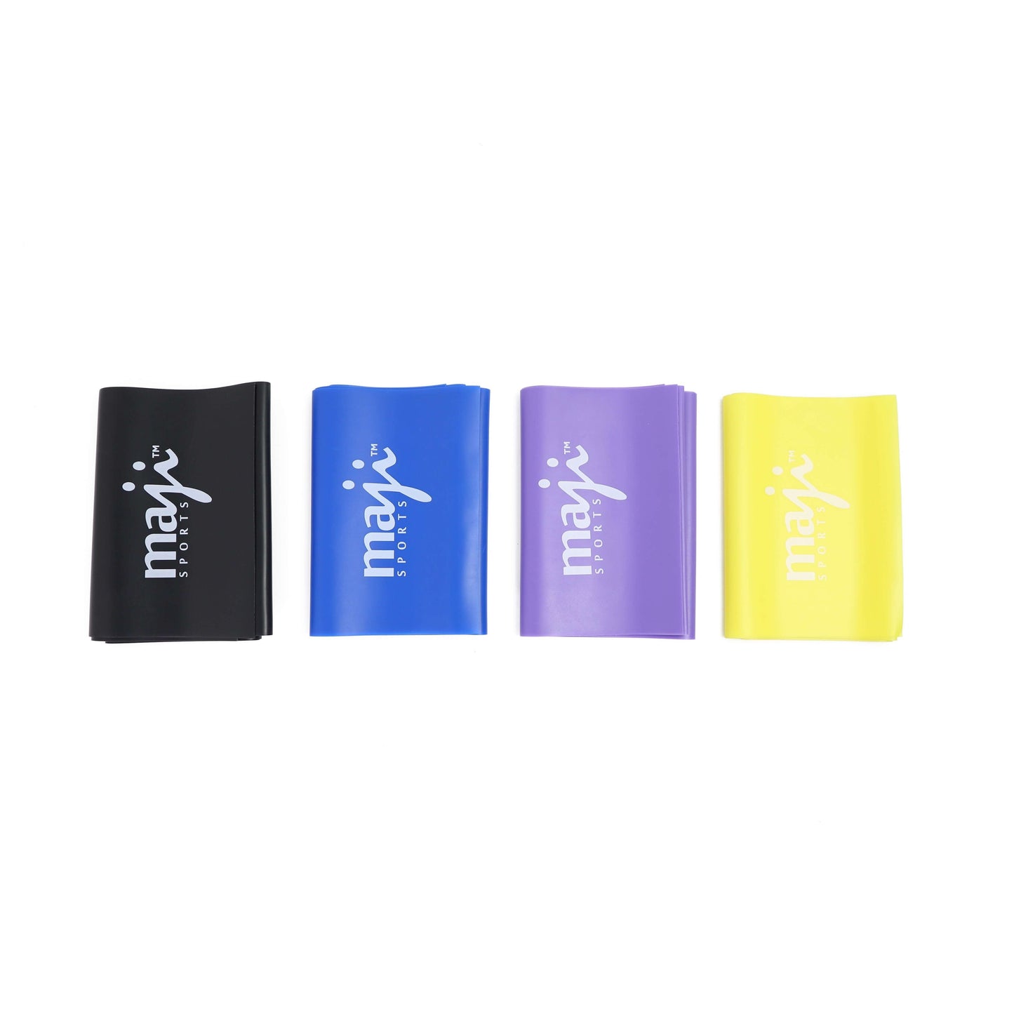 Maji Sports Full Body Exercise and Stretch Bands - 4 Pack