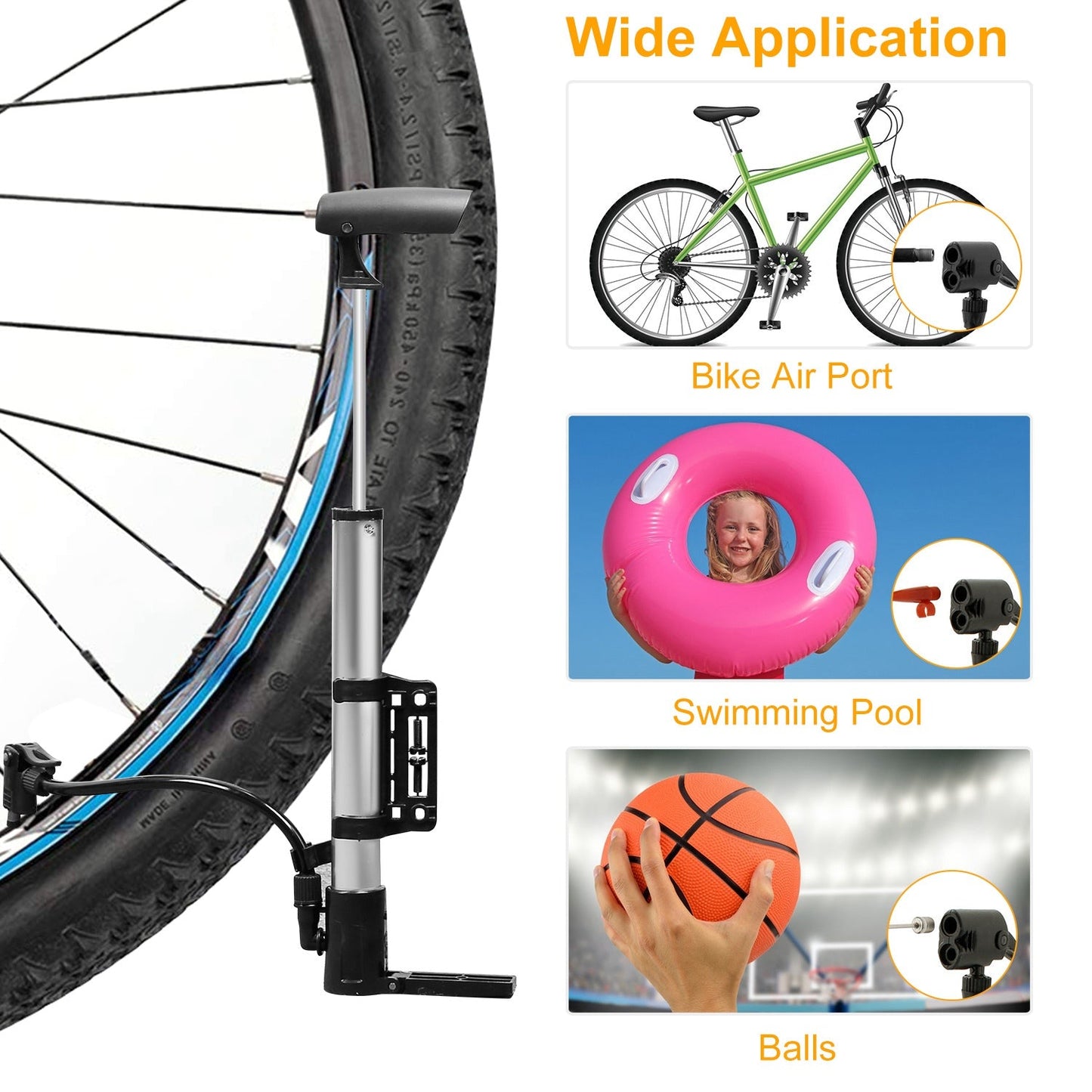 GBruno Compresseur Portable pour Pneus de Vélo