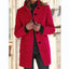 Manteau en Laine à Col Montant avec Poches pour Femmes