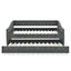 Elegant Full-Size Upholstered Sofa Bed on Wheels