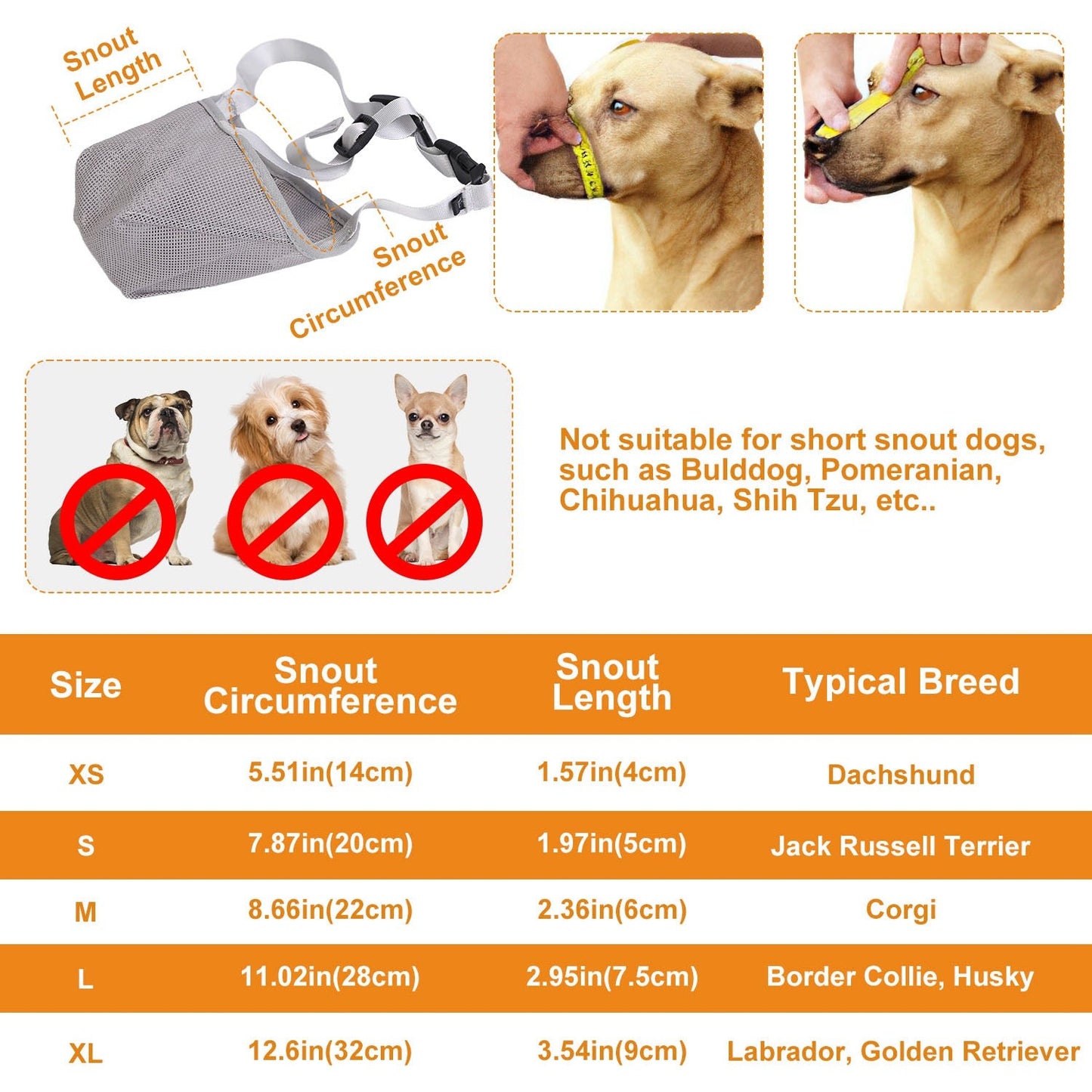 GBruno Premium Pet Muzzle Mask