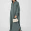 Vestido Abaya Elegante de Manga Larga para Mujeres