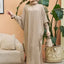 Vestido Abaya Elegante de Manga Larga para Mujeres