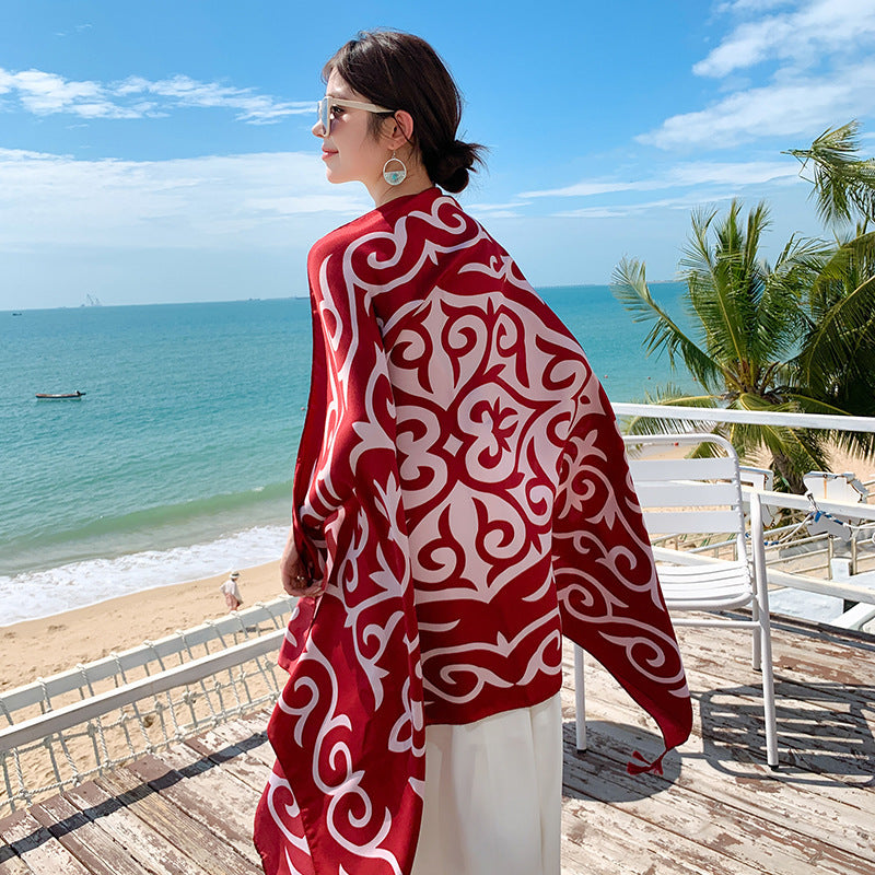 Châle polyvalent anti-UV pour la plage et les voyages