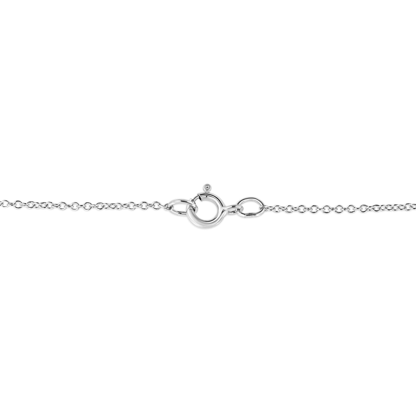 Collar con colgante en forma de cometa con acentos de diamante en plata esterlina .925