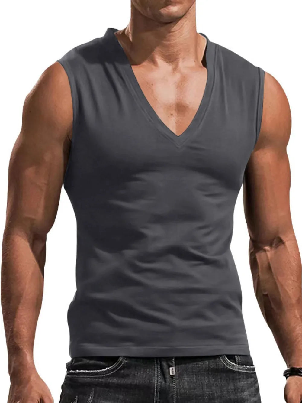 Débardeur V-Neck Grande Taille pour Homme