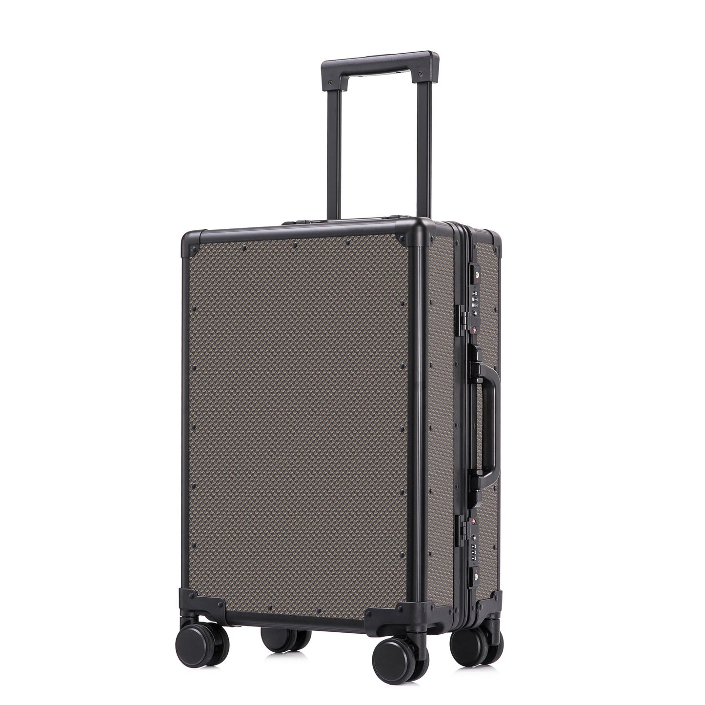 Premium Carbon-Fiber Carry-On Suitcase with Aluminum Frame