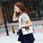 Elegant Small Square Crossbody Bag with Ribbon Detail