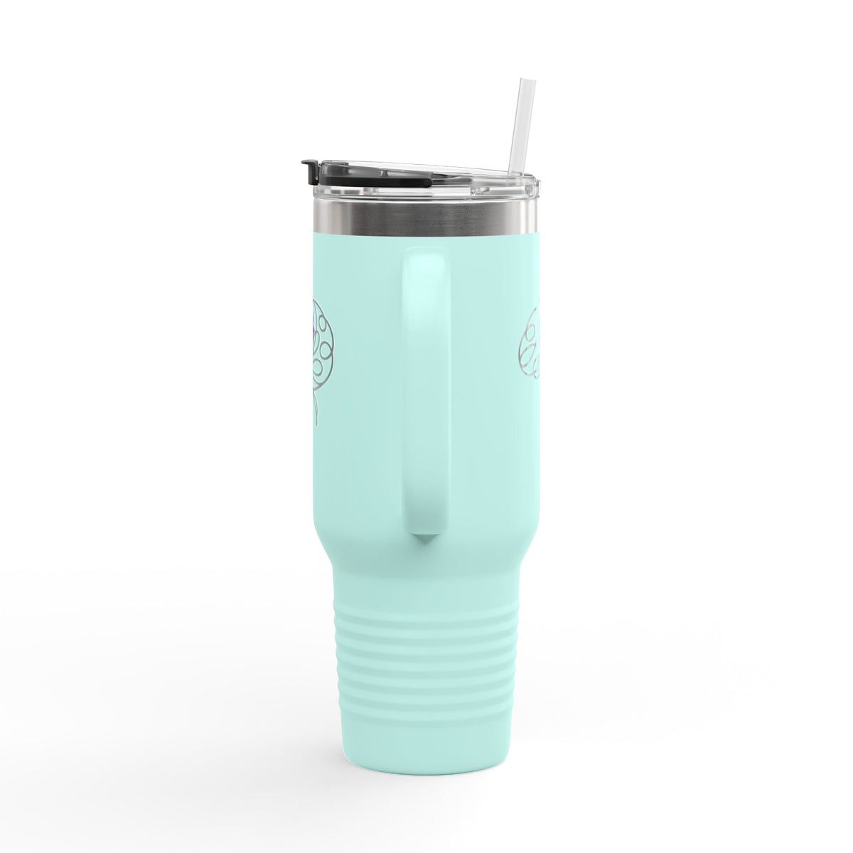 Abstract Brain Line Art 40oz Insulated Tumbler with Handle