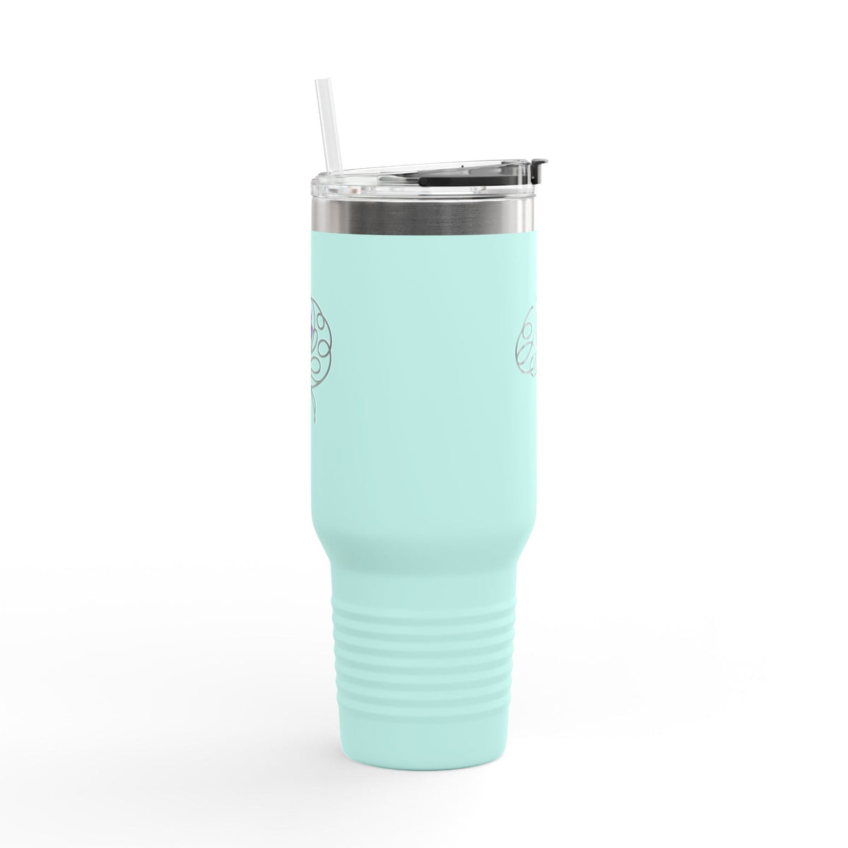 Abstract Brain Line Art 40oz Insulated Tumbler with Handle