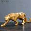 Estatua de Leopardo de Resina Abstracta: Decoración Moderna para Oficina en Casa