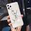 Coque de téléphone en silicone doux abstrait pour iPhone 14/13/12 Pro