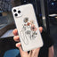 Coque de téléphone en silicone doux abstrait pour iPhone 14/13/12 Pro