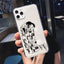 Coque de téléphone en silicone doux abstrait pour iPhone 14/13/12 Pro