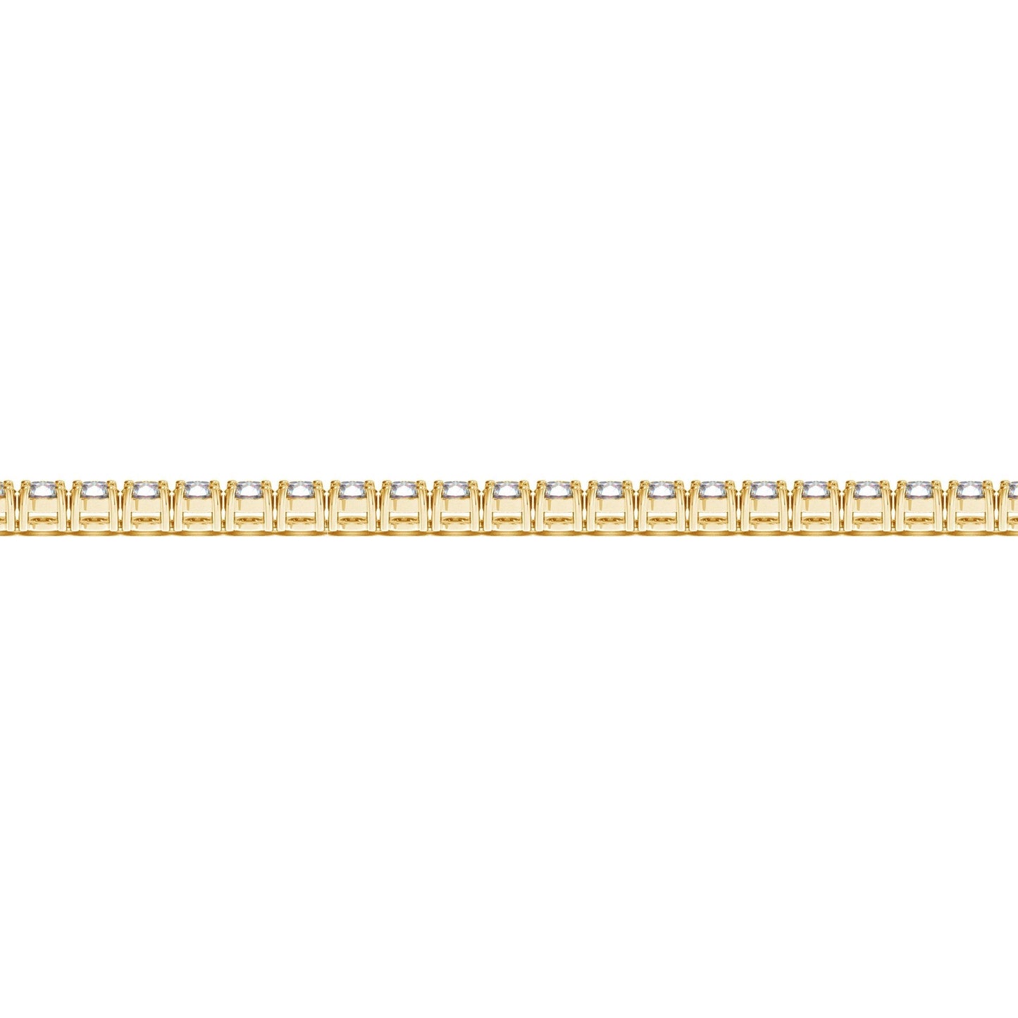 Pulsera de Tenis de Diamantes Crecidos en Laboratorio de Oro Amarillo de 14k - 4 cctw