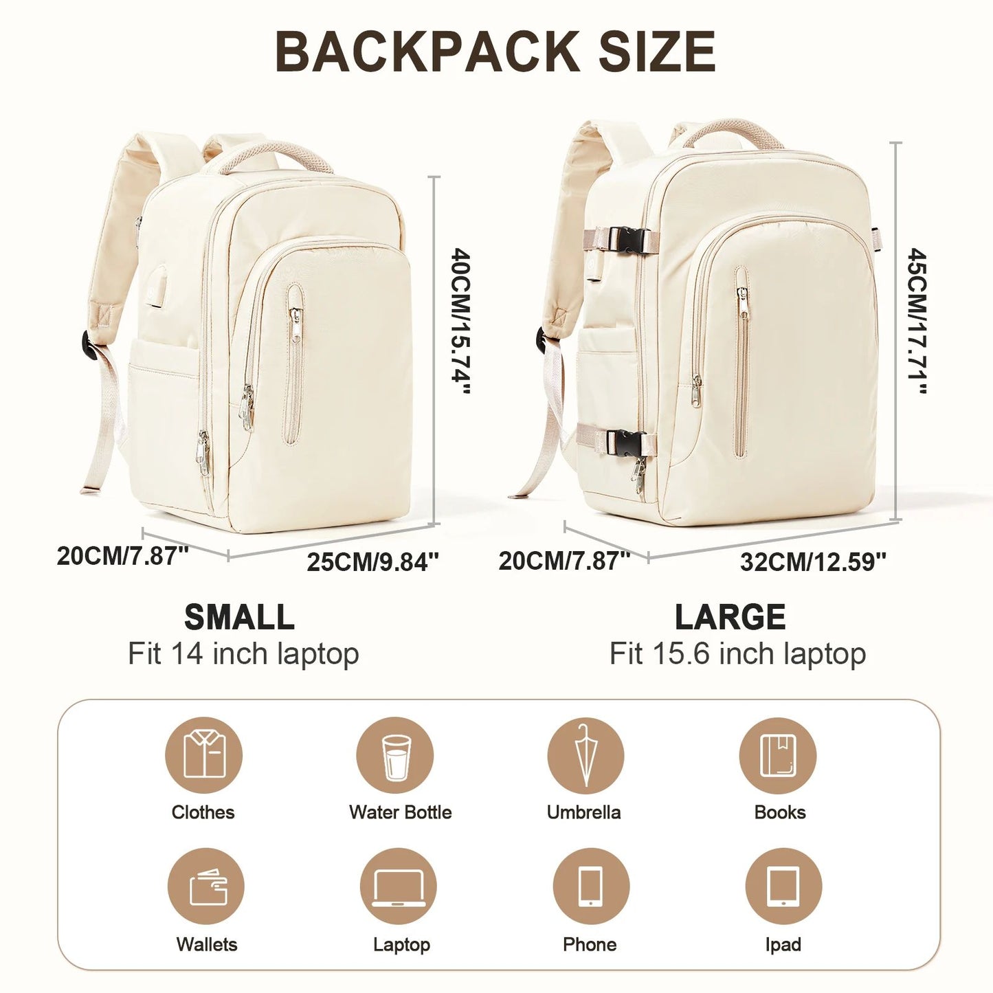 Premium Laptop Backpack for Women - Large Capacity Travel Bag