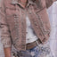 Women's Decorative Rivets Denim Jacket