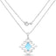 Pendentif en topaze bleue suisse véritable de 5,15 carats en argent sterling